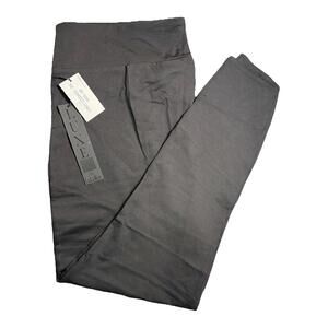 NWT LUXE 21 By LuLaRoe Moto Luxe Black Leggings Size 3XL (W 24-26)